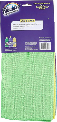 Paños De Limpieza De Microfibra Fabuloso, 8 Unidades,...