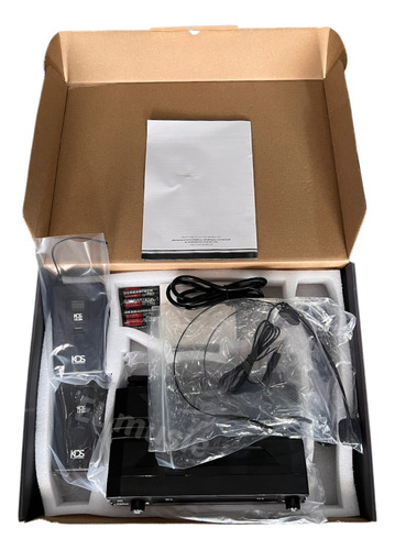 Microfone Sem Fio Duplo De Cabeça Headset Kadosh K392 H Uhf