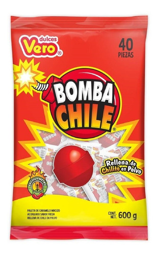 Paleta Vero Bomba Chile 40 Pzas