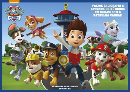 Patrulha Canina Prancheta Para Colorir Supersérie Vol 8 On Line Editora Capa Mole Em Português 2020