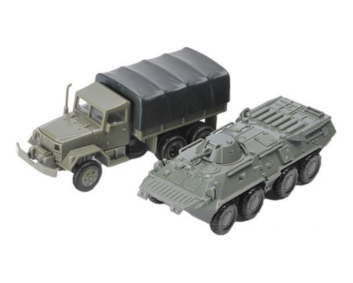 2 X 1/72 Ensamblaje De Plástico M35 Truck & Btr-80 Tank