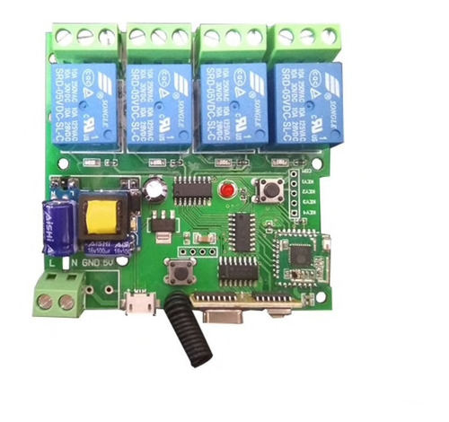 Modulo Interruptor Tuya / Smartlife 4 Ch 5v 7-32v Rf 433 