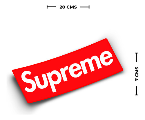 Sticker Logo Supreme Vinil Adhesivo Calcomania Pegatina 20cm