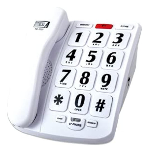 Teléfono De Botón Grande Fc-1031 Con Volumen De Auricular De