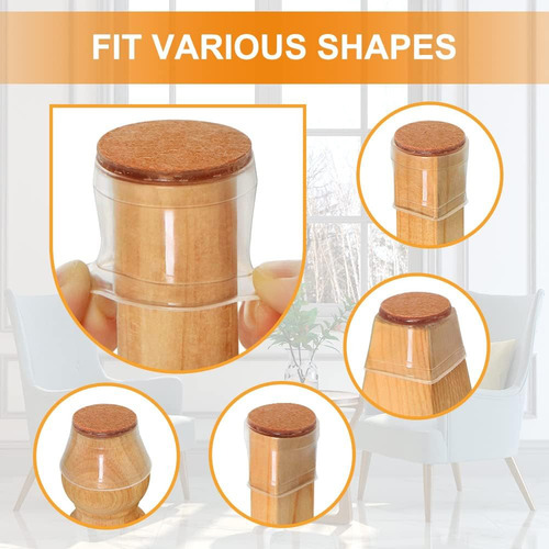 Funda Protectora De Silicona Para Patas De Mesa Y Silla, 24