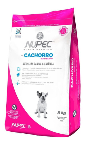 Alimento Croquetas Perro Nupec Cachorro Raza Pequeña 2 Kg