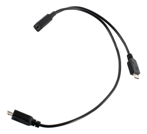 2 Cable Micro Usb, Cable De Extensión Divisor De A 2 ,