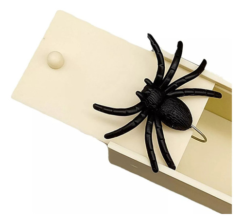 Caja De Madera Araña Bromas Susto Sorpresa