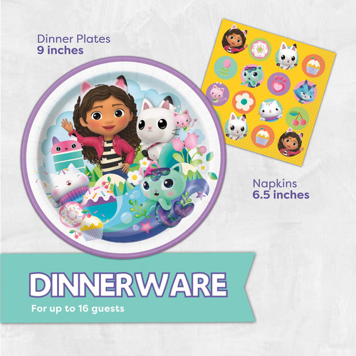 Platos Suministros De Fiesta De Casa De Gabbys Dollhouse