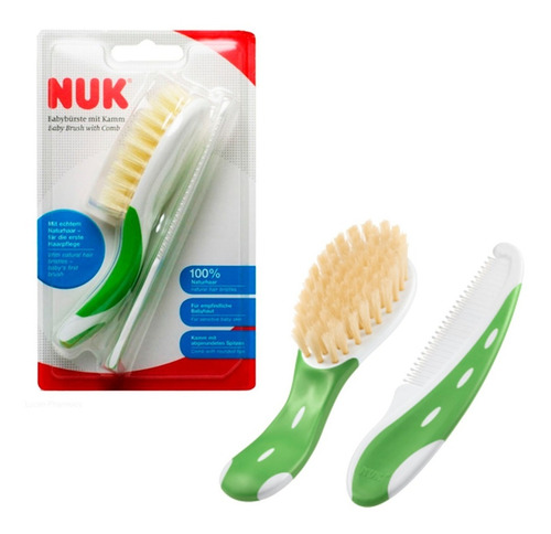 Imagen 1 de 4 de Set Cepillo Y Peine Para Bebés C/ Cerdas Naturales Nuk