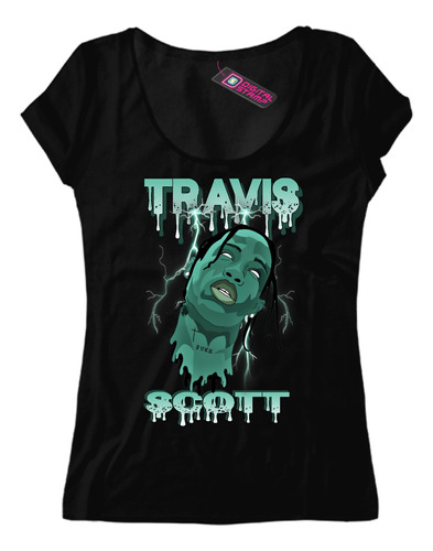 Remera Mujer Travis Scott Rap 5 Dtg Premium