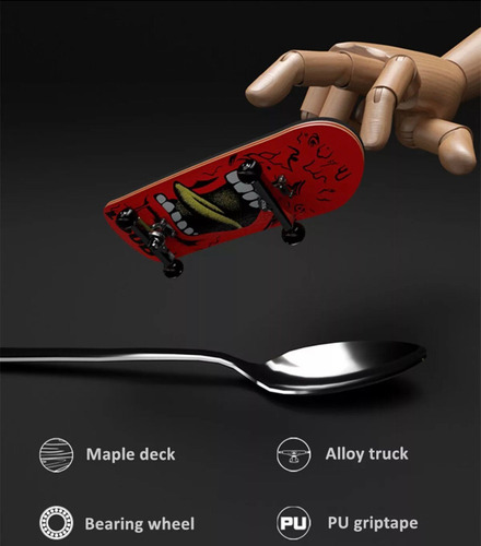 Fingerboard Skate De Dedo Profissional Completo Robot