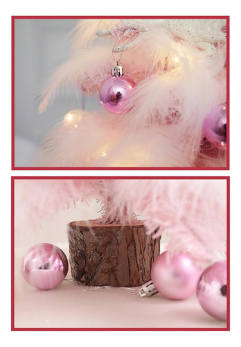 Mini Guirnalda De Luces Led Para Árbol De Navidad Con Plumas