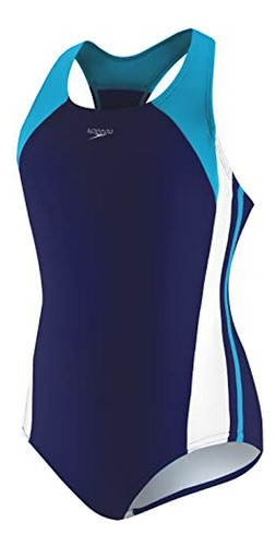 Traje De Baño Niña Speedo Infinity Con Tirantes Gruesos.