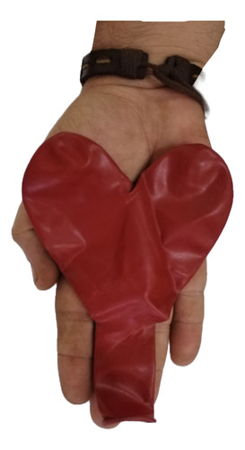 50 Globos Latex Corazón 16 Pulgadas Infla Hasta 40 Cm 