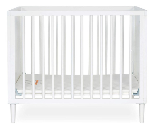 Lucas Mini Cuna Moderna Ejes Redondeados Blanco  39x25 ...