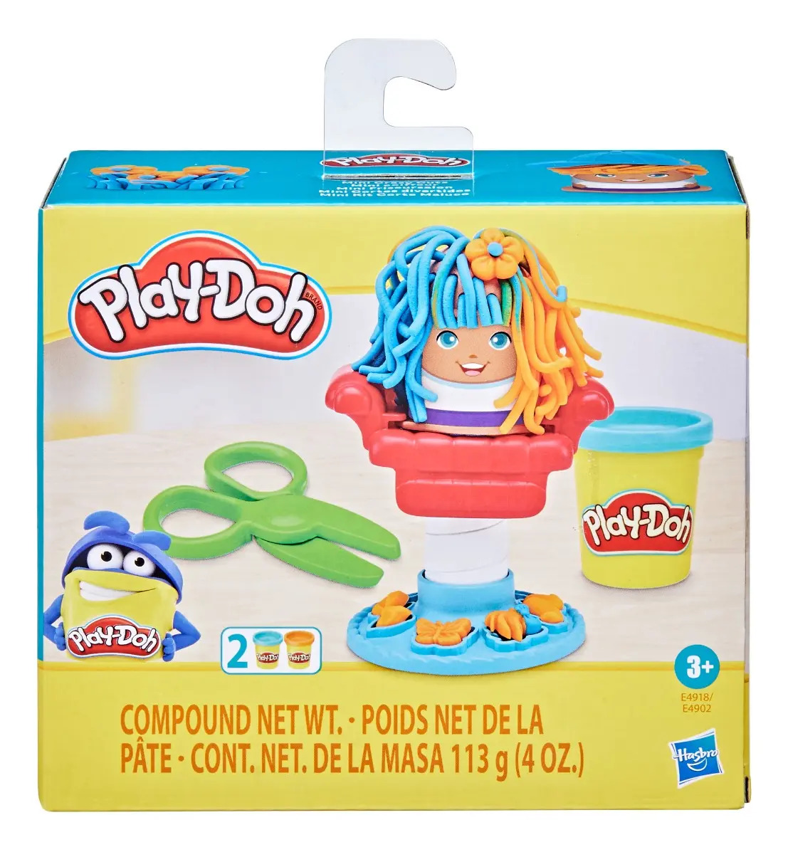 Massa de Modelar Play-Doh Mini Classics Corte Maluco Barbearia com 2 Cores de Massinha E4918 Hasbro