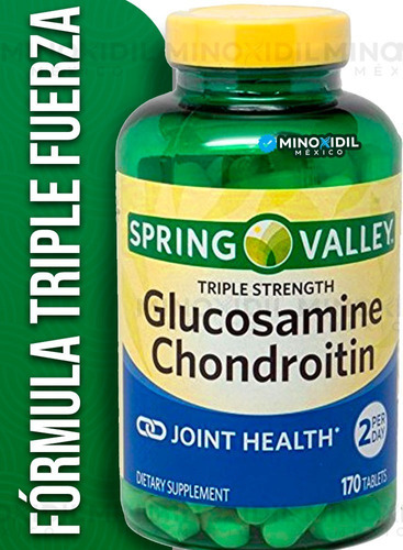 Glucosamina Condroitina Spring Valley 170 Tabletas Sabor Sin Sabor