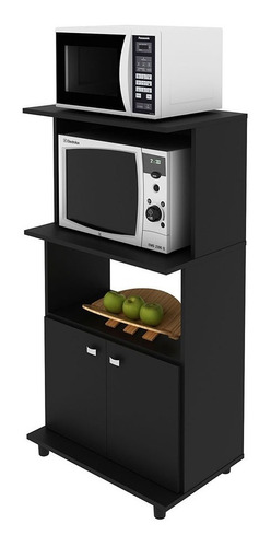 Mueble Auxiliar De Cocina Victoria - Negro