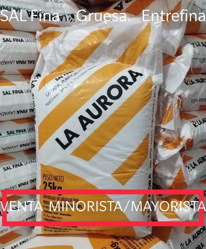 Sal Gruesa Fina Y Entrefina