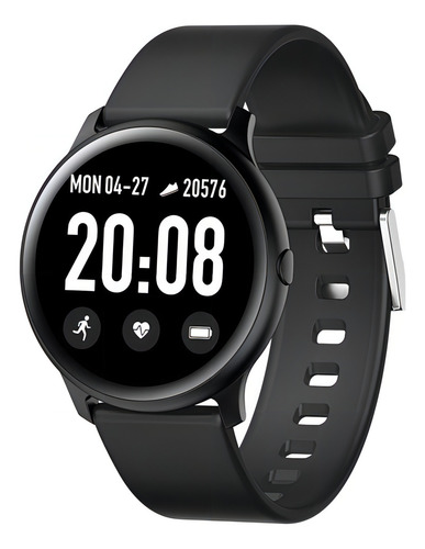 Smartwatch Hyundai Pulse 4 P240 tela de 1.969" com pulseira de silicone - cor preto