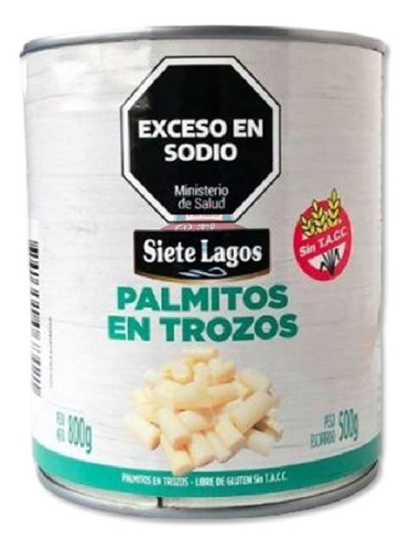 Palmitos En Trozo X800gr | Siete Lagos