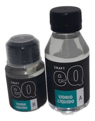 Vidrio Liquido Resina De 2 Componentes Eq Arte  *150cc.