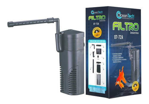 Filtro interno para acuario Oceantech con bomba, 72 A, 350 l/h,