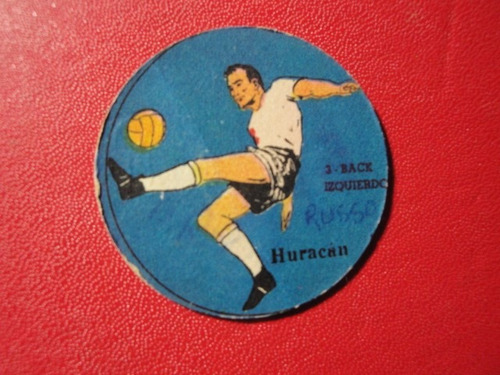 Figuritas Suplemento Maravillas Huracan  Año 1950 Back Izqui