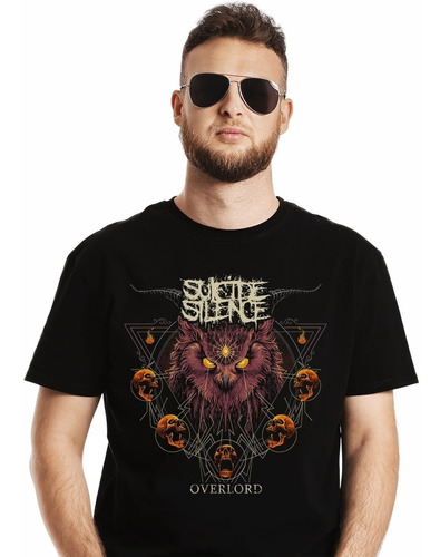 Polera Suicide Silence Overlord Rock Impresión Directa