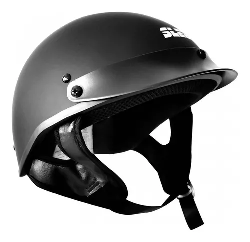 Casco para Motociclista Sleek Mediano Visera Abatible Negro