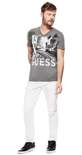 Polo Guess Usa, Jed Hea Destination V 100% Algodón Original