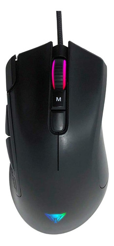 Mouse Negro 8 Botones Luces Rgb Hasta 12000 Dpi