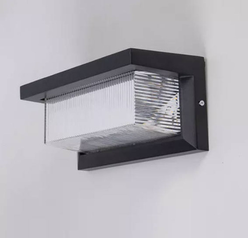 Aplique De Pared Exterior Impermeable Moderno Con Cristal