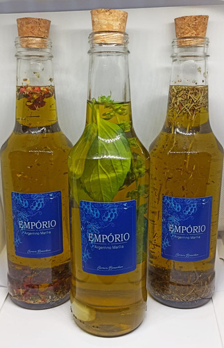 Kit Azeite Argentino - Rosa, Chimirruri, Manjericão, Alecrim