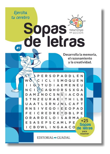 Libro Sopa De Letras 1 - Pasatiempos, De Equipo Editorial Guadal. 1, Vol. 1. Editorial Guadal, Tapa Blanda, Edición 1 En Español, 2024