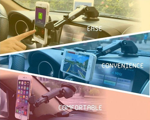 Imagen 5 de 8 de Soporte Porta Celular 360º Firme Auto Escritorio Vimi