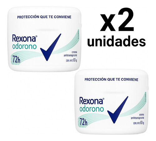 Odorono Crema 60g Pack X2u