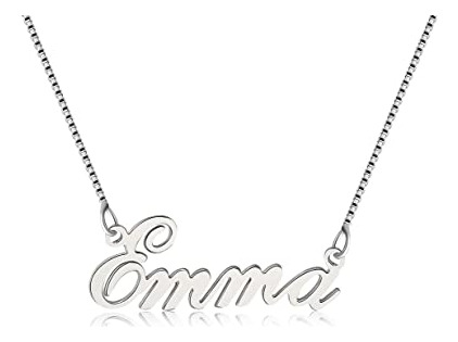 Lutilo Collar De Plata De Ley 925 Con Nombre Personalizado,