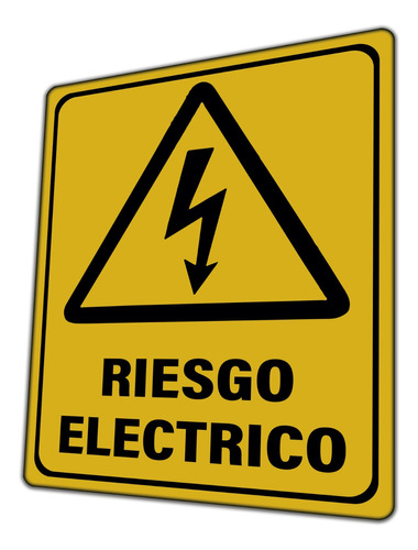 Letrero Riesgo Eléctrico Riesgo Físico Señalización Cartel