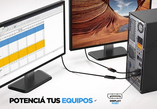 Imagen 5 de 10 de Cable Adaptador Display Port A Hdmi Conversor Displayport