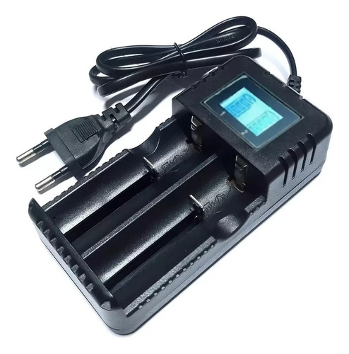 Carregador Digital Para Bateria 18650 26650 3,7v 4,2v Bivolt