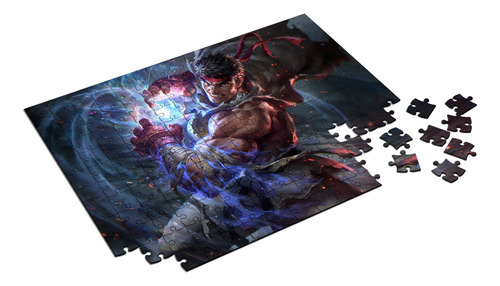 Quebra-cabeça Personalizado Street Fighter Ryu 48 Peças