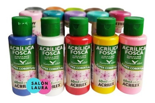 Pintura Acrílica Acrilex 60ml Pack De 3 Unidades