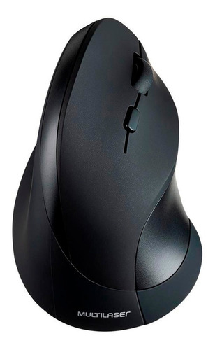 Mouse Sem Fio Preto 2.4ghz Ergonômico Usb Multilaser Mo284