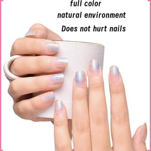 2023 Novos Adesivos De Unhas De Gel Uv Semicurados Com Kit