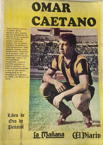 Poster Peñarol Del Libro De Oro 1991 Omar Caetano Ez2c