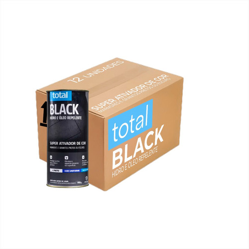 Total Black Impermeável Ativador De Cor - Caixa 12 Unidades 