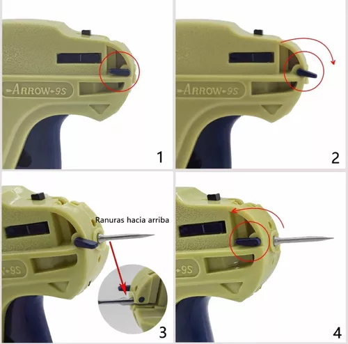 Pistola Etiquetadora para Ropa Más 5000 Precintos Negras Balines de 35mm -  Promart