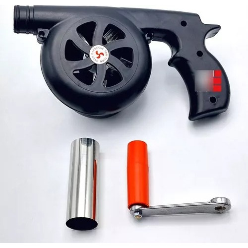 Imagen 4 de 5 de Avivador Fuego Fuelle De Mano Soplador Bbq40w